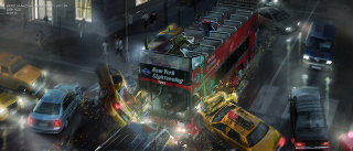 Illustration for article titled Concept art reveals the double-decker chase scene cut from The Amazing Spider-Man